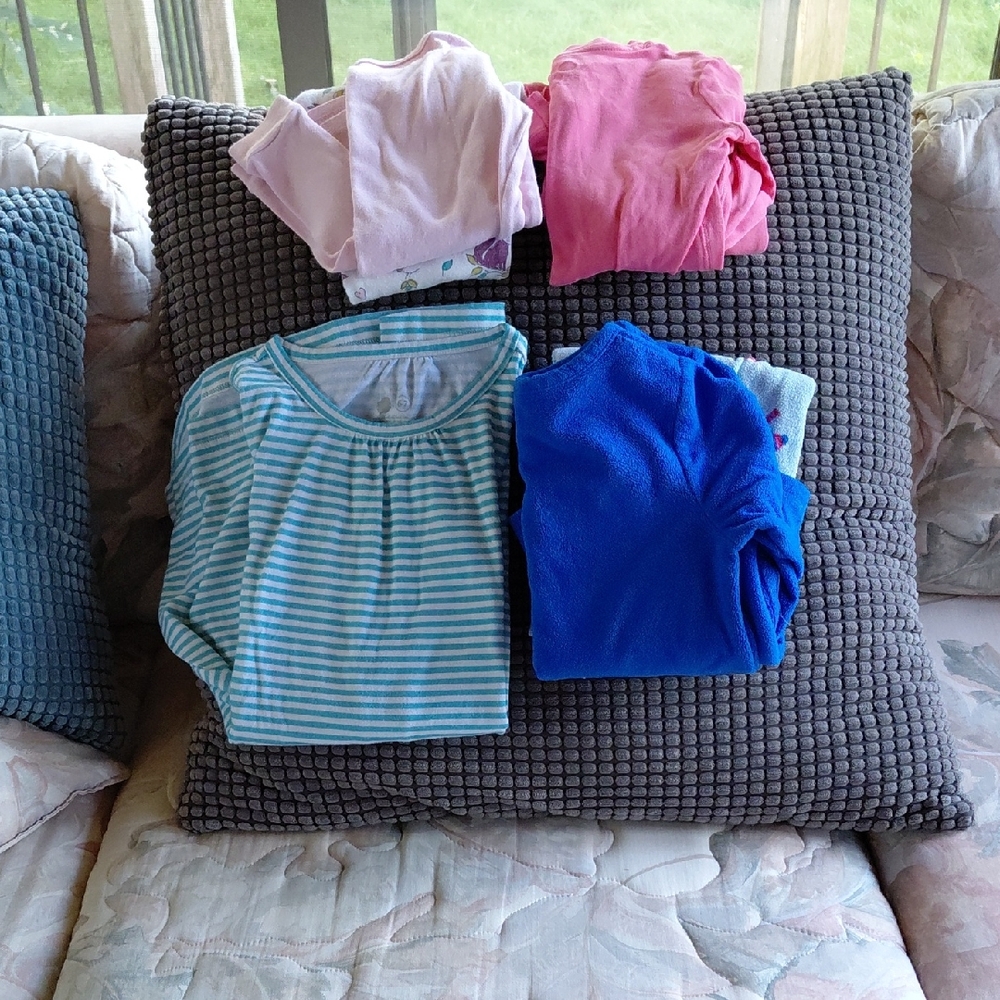 Lands' End Kids Pajama Sets - Blue, Pink, and Striped